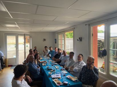 grenouilles fraîches, poulets aux morilles et pétanque au programme de ce 63ème déjeuner du club d'entreprises à Lyon Les Plaisirs Gourmands